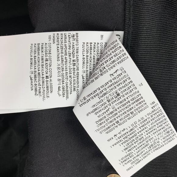 VERSACE COLLECTION Size 24 Black Cotton Blend Studded Skinny Jeans - Picture 6 of 7